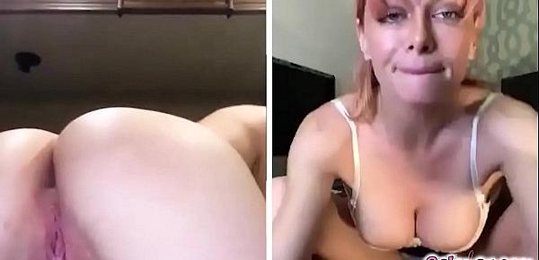  Kenna James show off her pussy to her boss Serene Siren in front computer